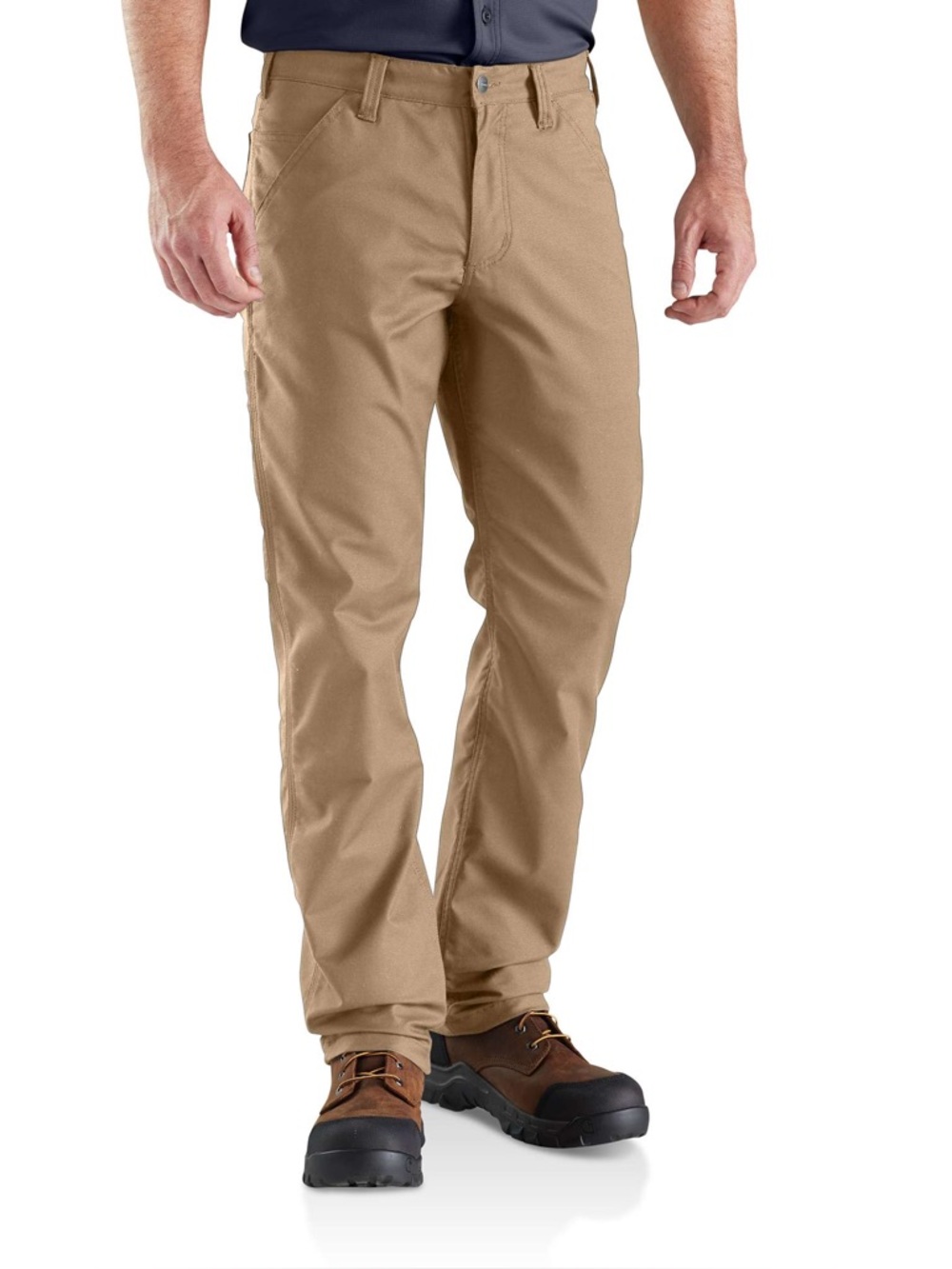Carhartt Rugged Flex Canvas Work Pants Relaxed Fit Khaki 38 Utility